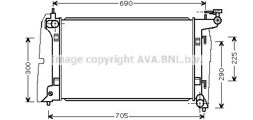 AVA QUALITY COOLING Радиатор, охлаждение двигателя TO2323